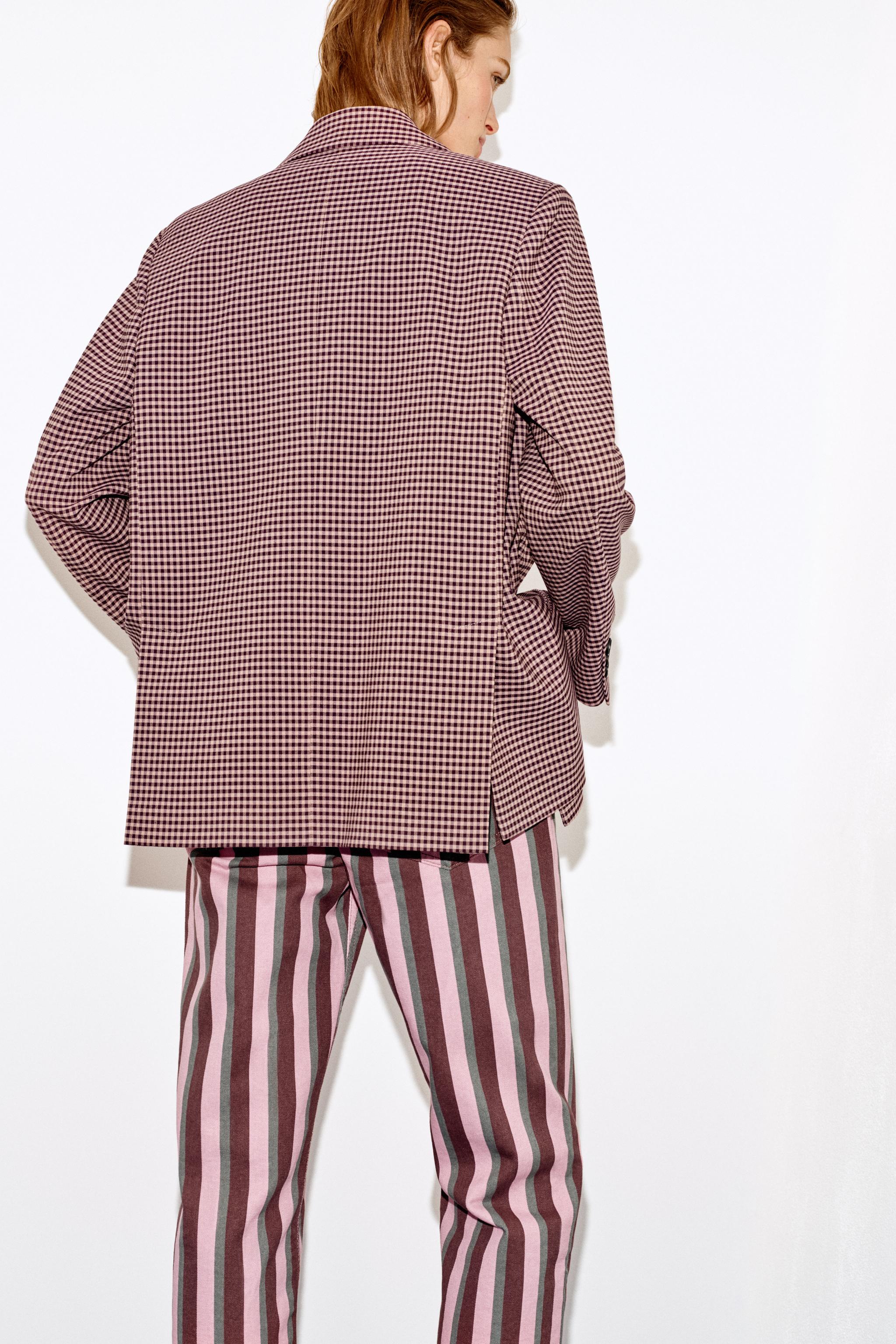 VESTE OVERSIZE À CARREAUX VICHY